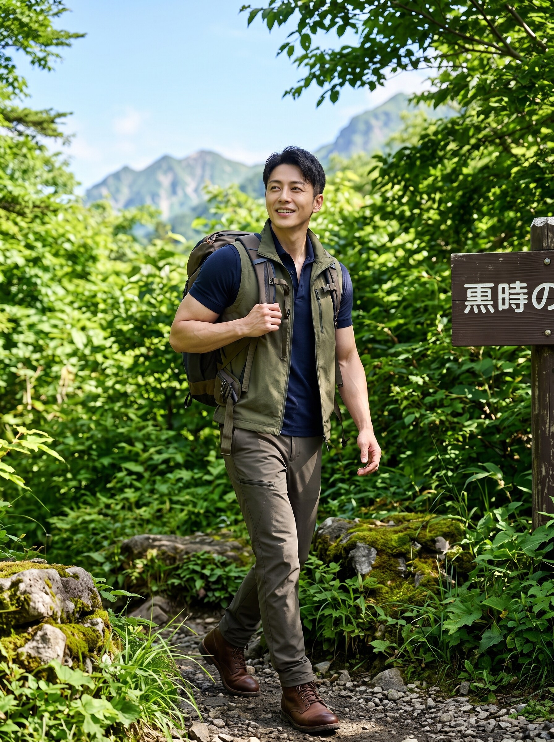 修司、熊に出会う