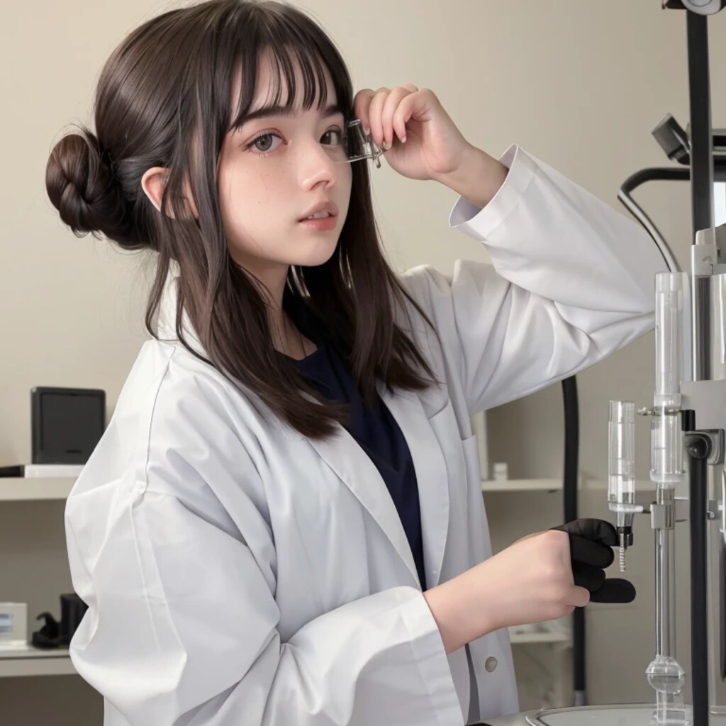 黒髪ロングで白衣の美女２１９