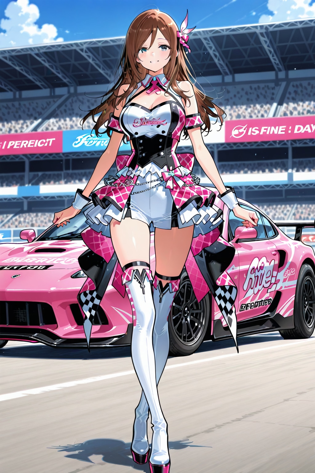 彼女はレースクイーン。