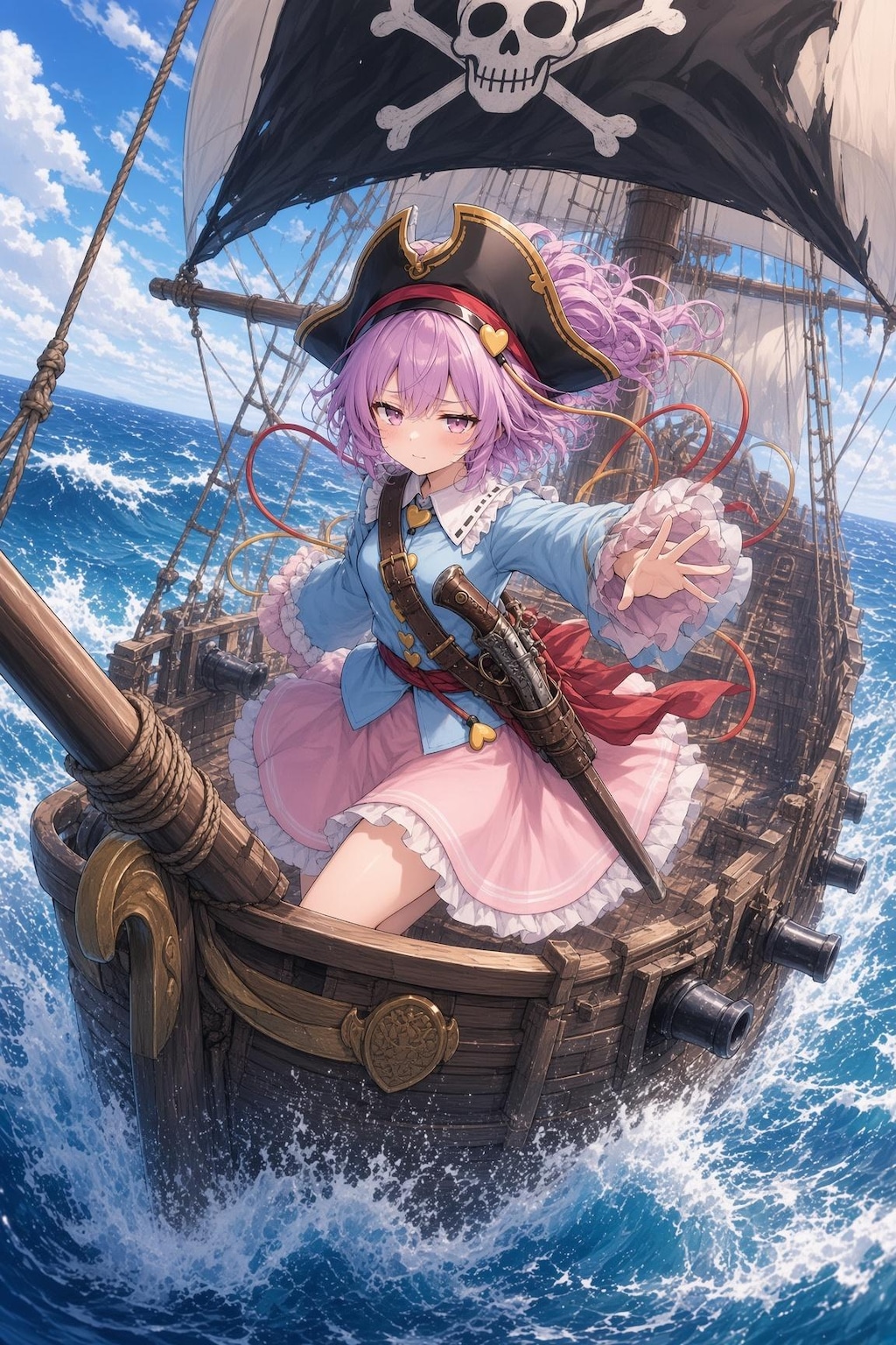 海賊船にお邪魔するさとりちゃん