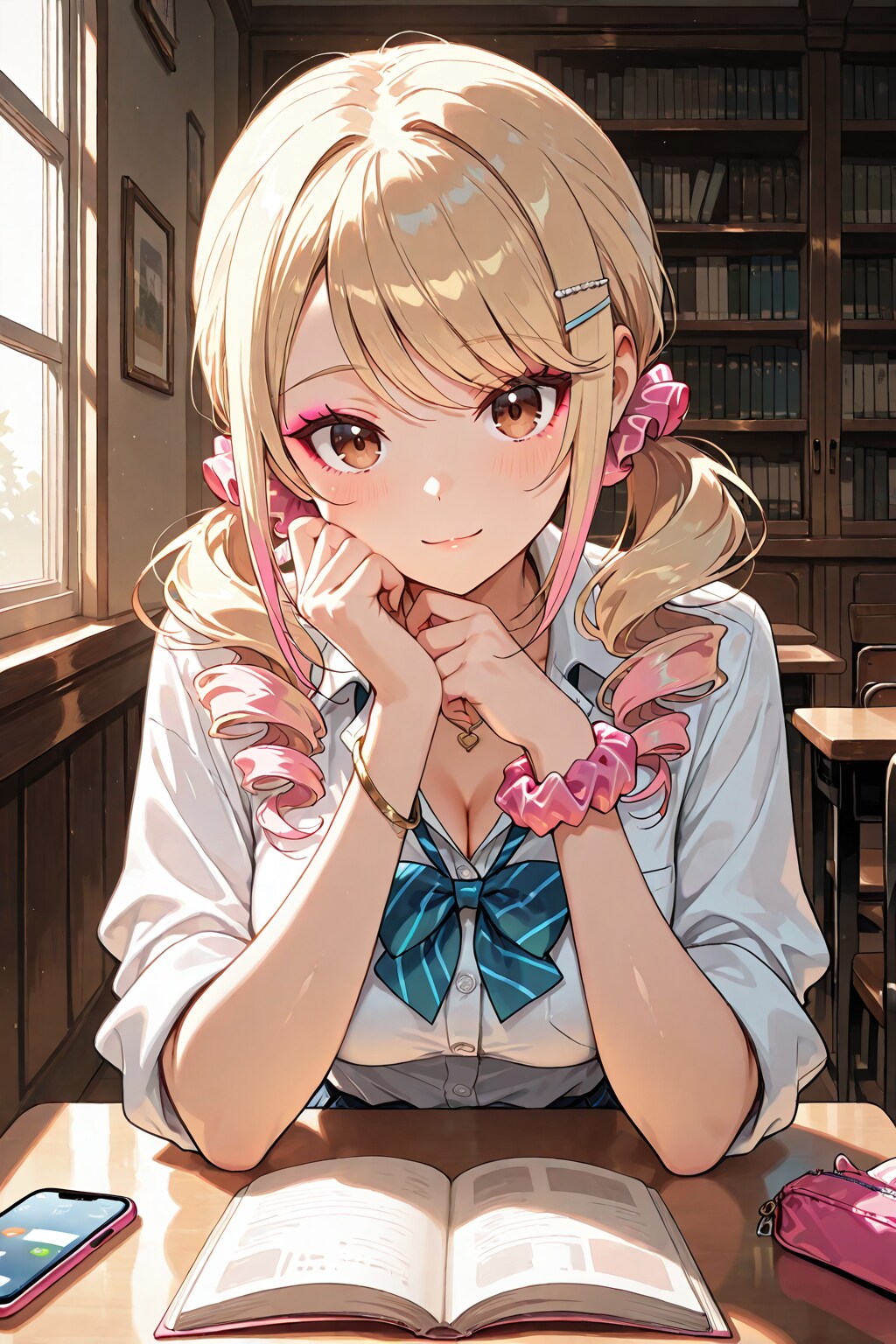図書館で君と | の人気AIイラスト・グラビア