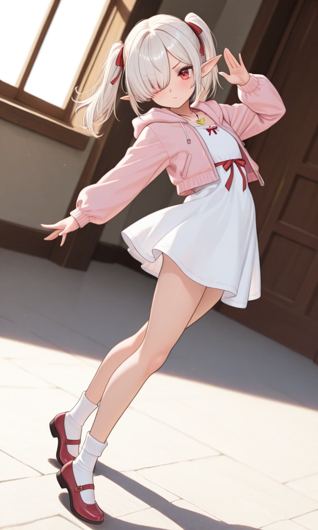 キメポーズを取るシロネさん