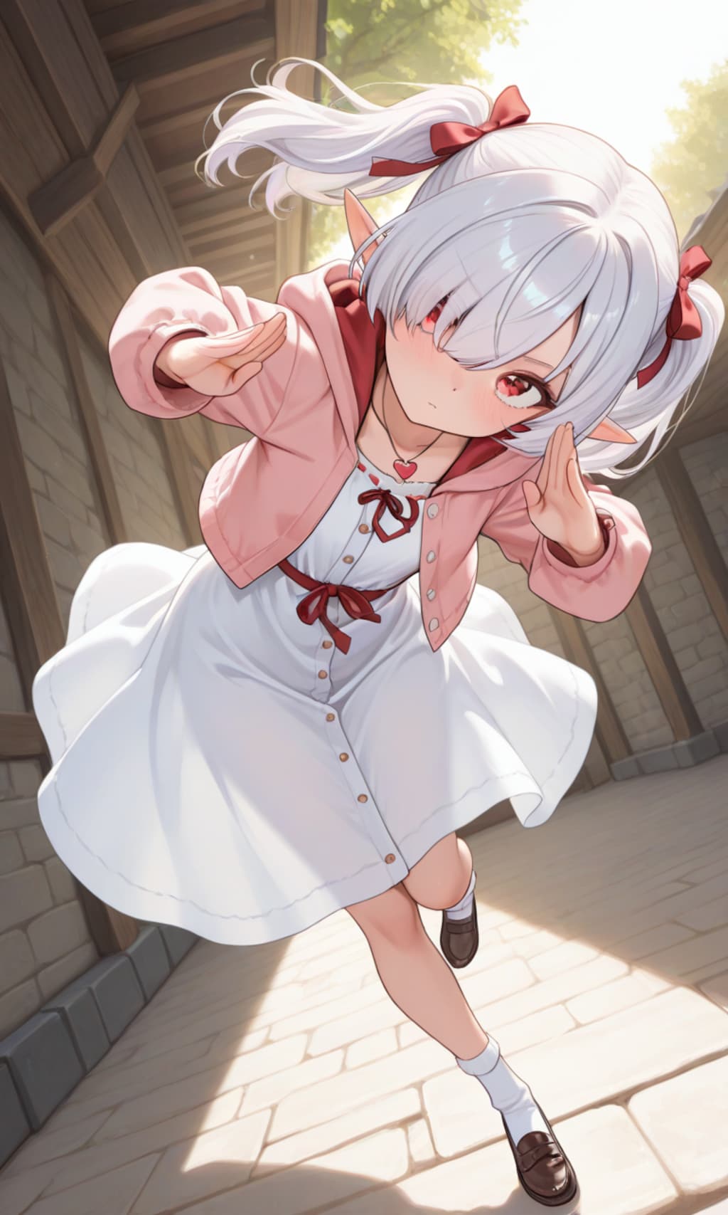 キメポーズを取るシロネさん