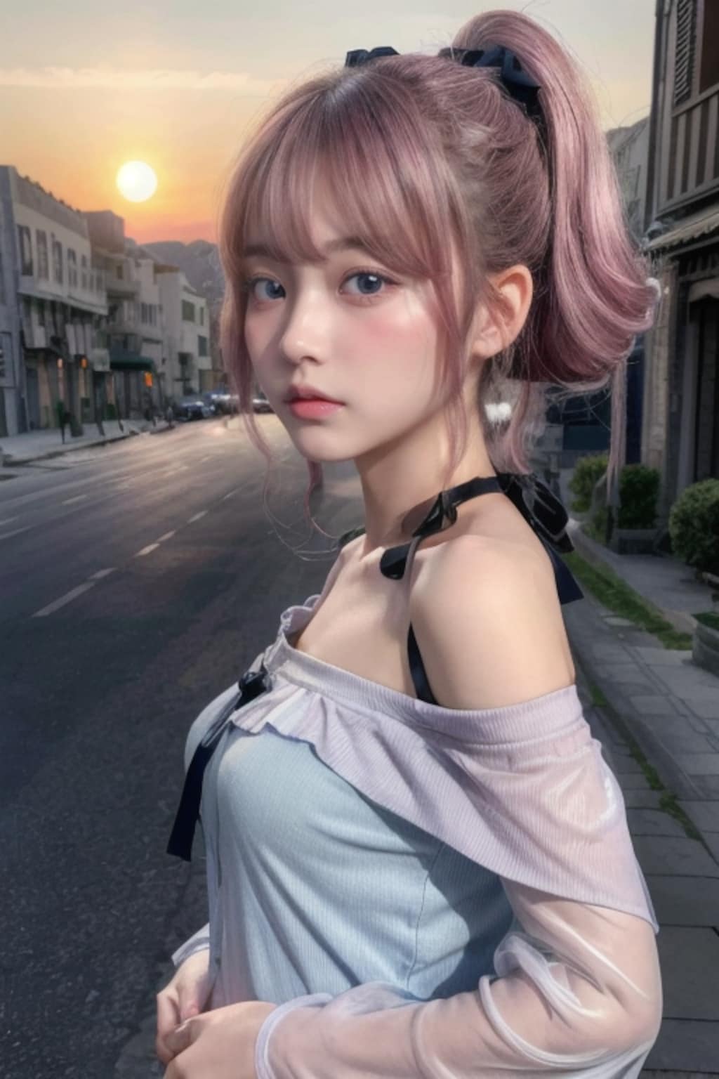 夏の夕暮れ