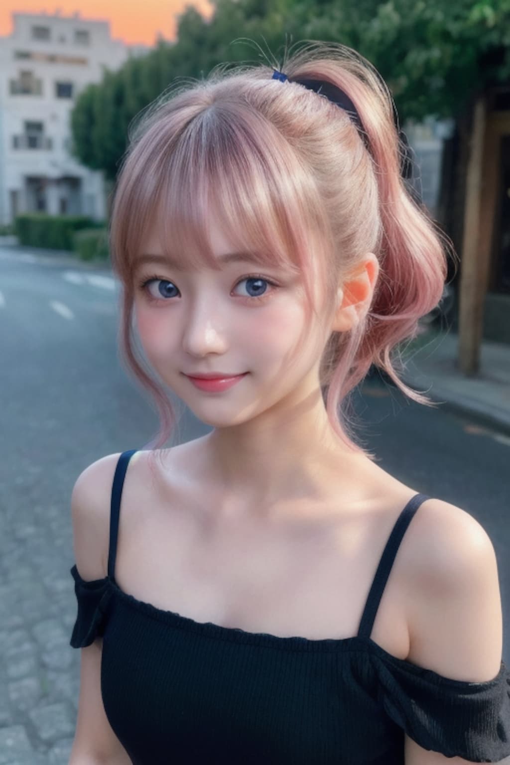 夏の夕暮れ