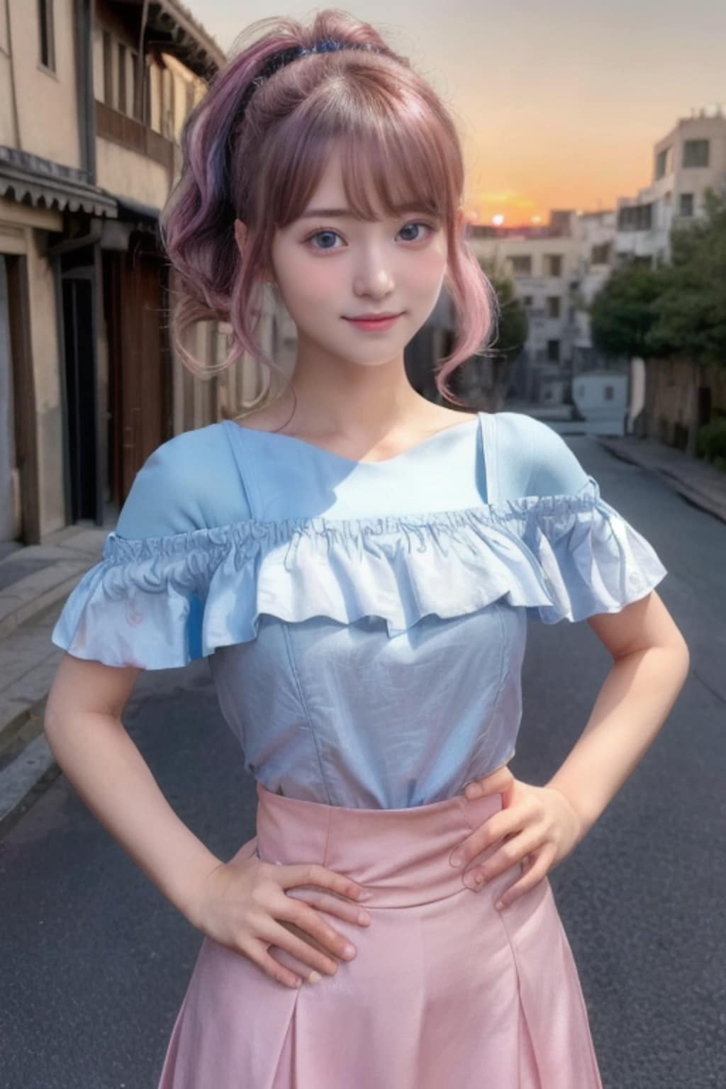 夏の夕暮れ