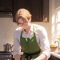料理を頑張る休日のパパさん 4枚目