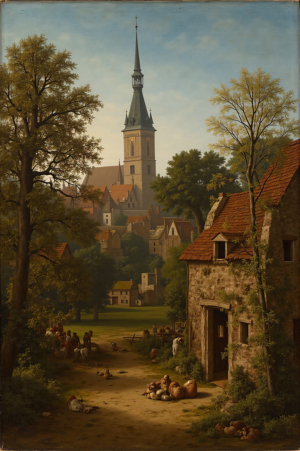 Ergens in een landelijk dorp in Nederland、、