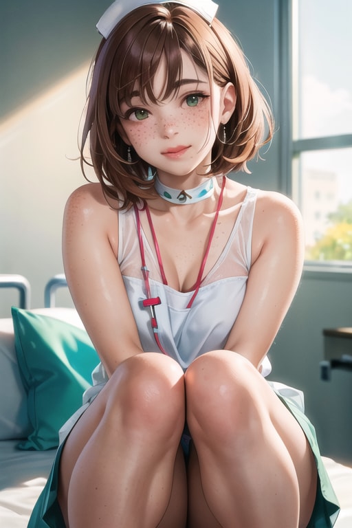 ナース服も酷暑仕様になったんですよ