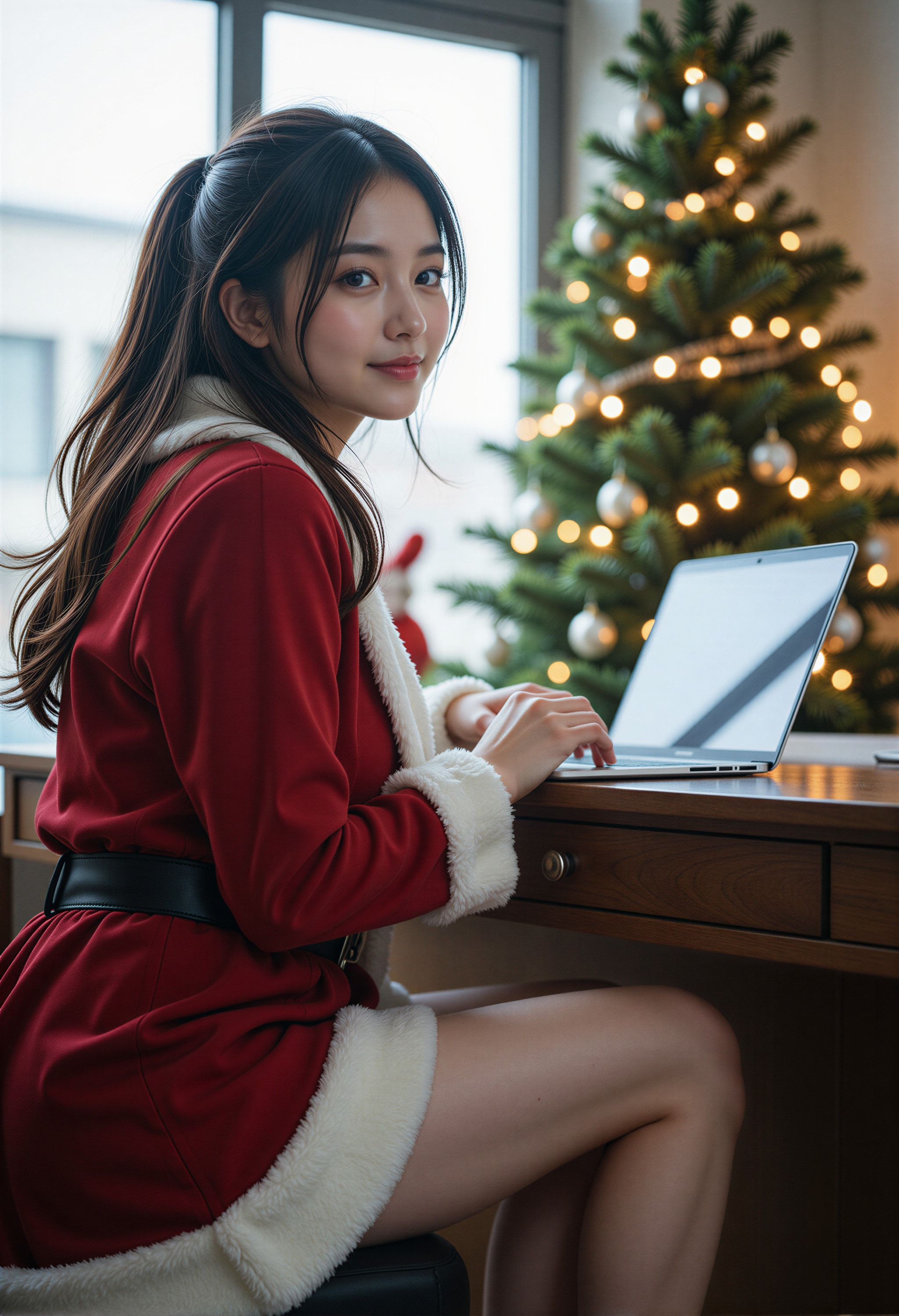 クリスマスにお仕事 | の人気AIイラスト・グラビア