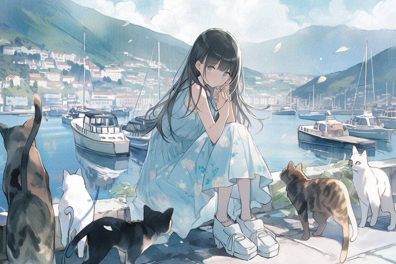 猫と港と