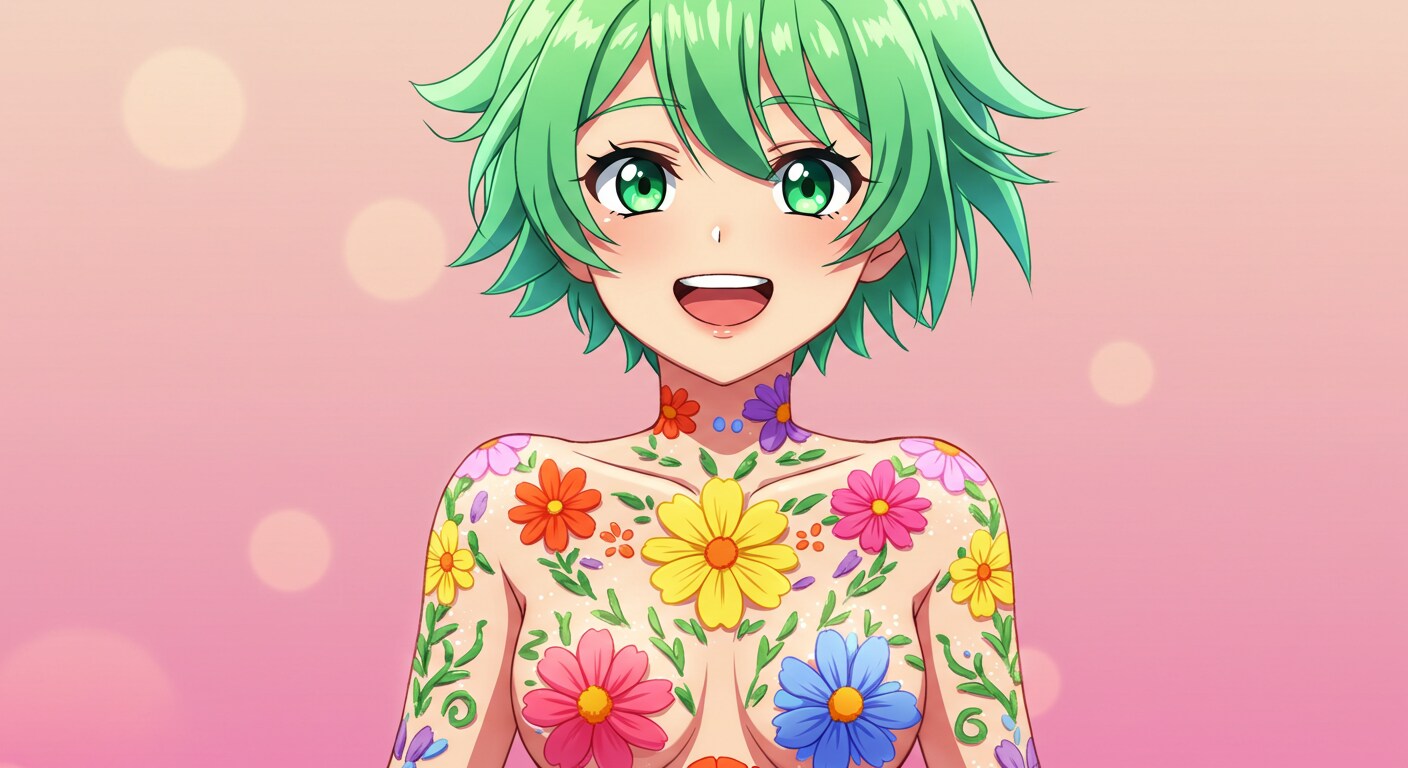 身体の造りを生かしたボディペイント
