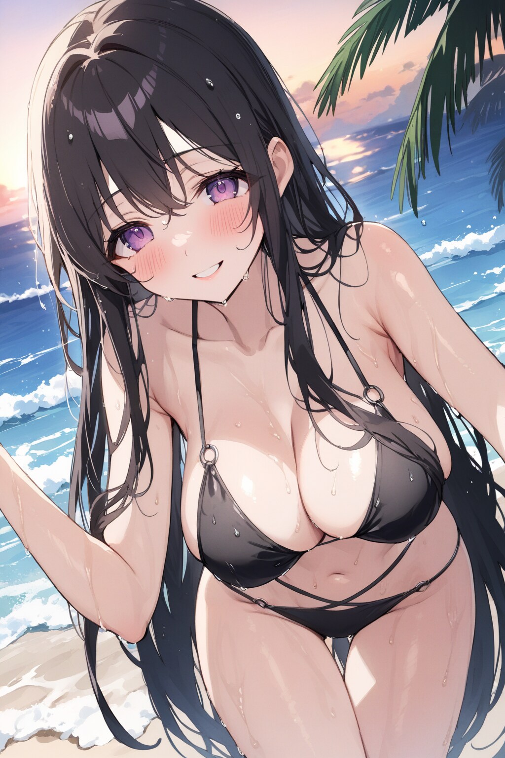 夕暮れのシーサイド