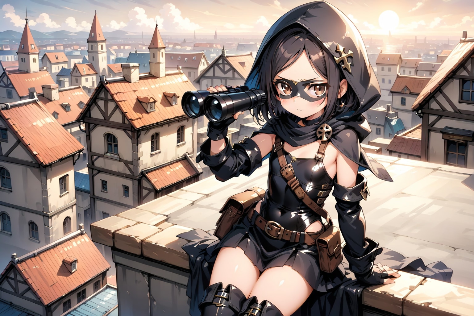 偵察する魔女