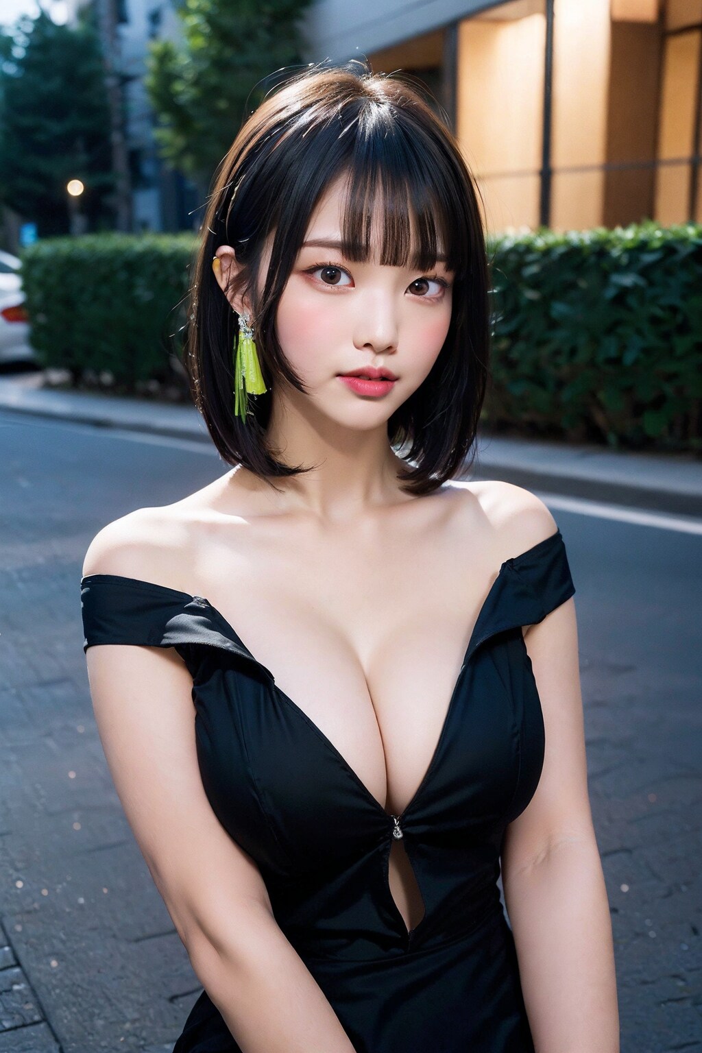 黒ドレス