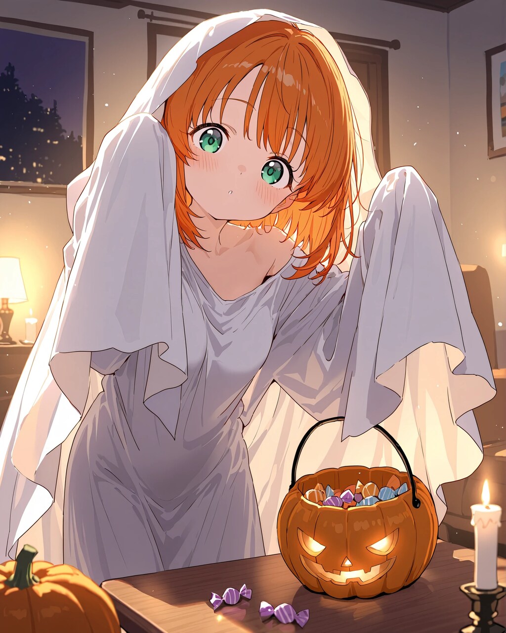 萌え袖のゴーストコスプレ