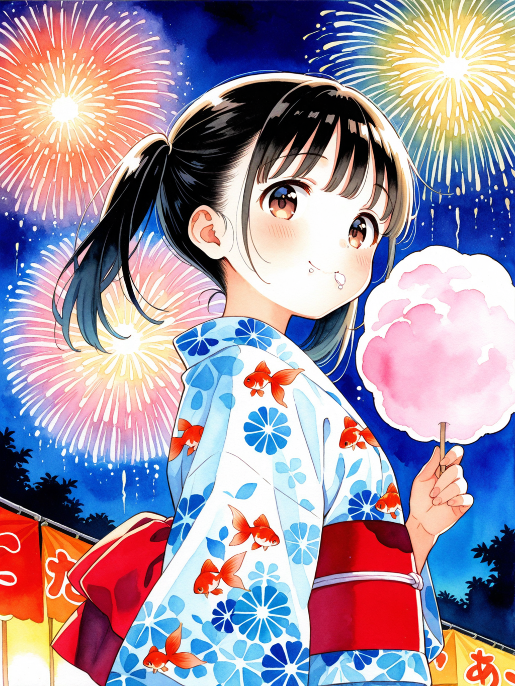 まりちゃんと夏祭り