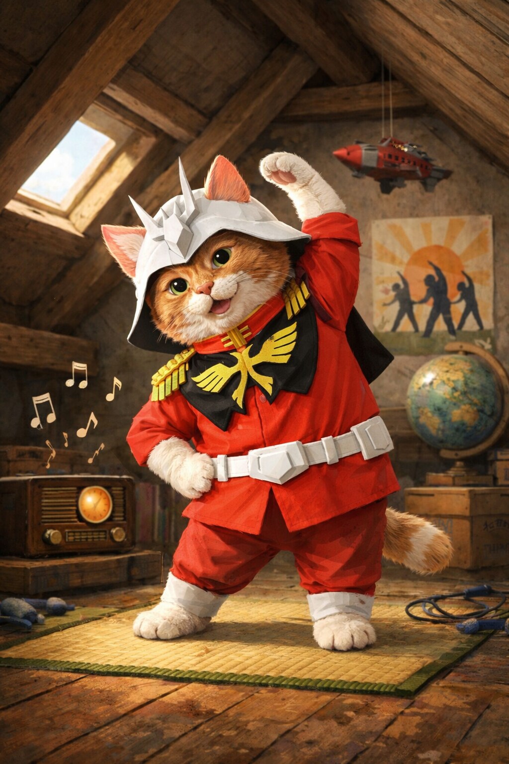 今朝のシャア猫 Z129 | の人気AIイラスト・グラビア