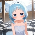 女の子と温泉 3枚目
