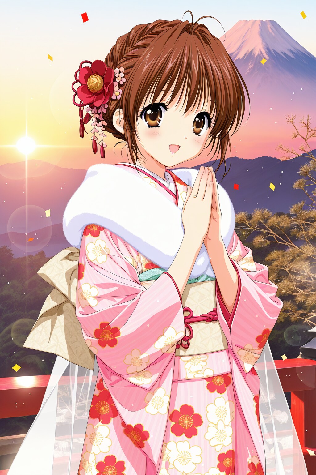 お兄ちゃんといっしょにお参り