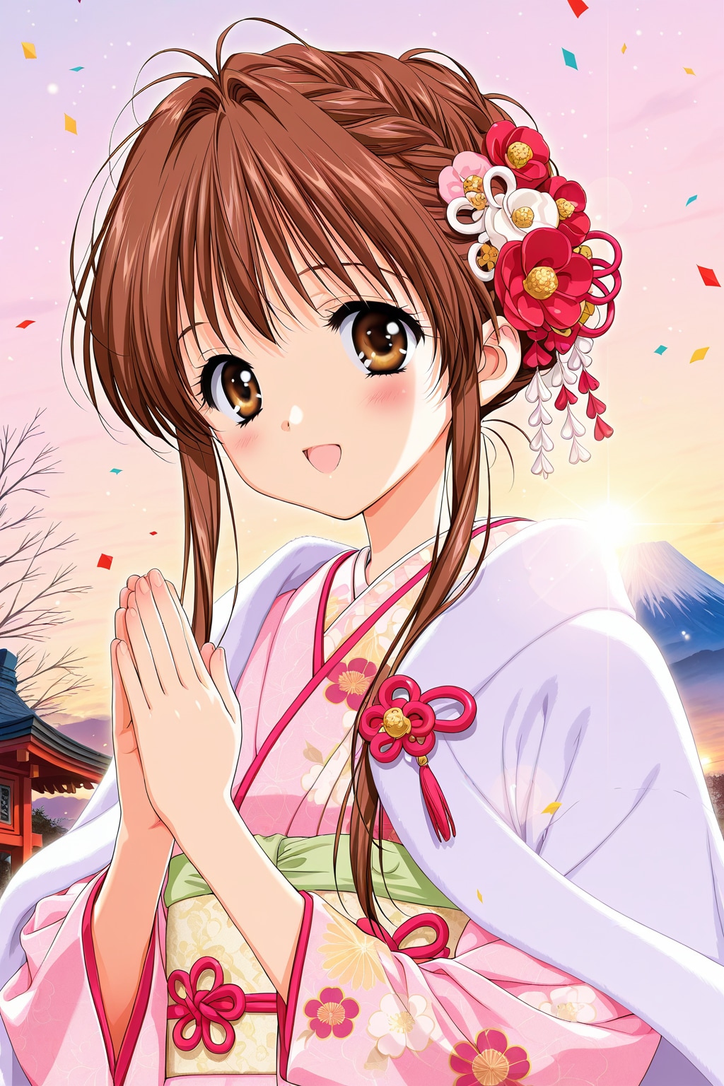 お兄ちゃんといっしょにお参り