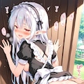 ちちぷい紅白合戦の裏で『んっ、あっ！　ご主人様がお求めになるなら…いつでもどこでも愛されたいです……♡』ネージュ（エルフメイド） 2枚目