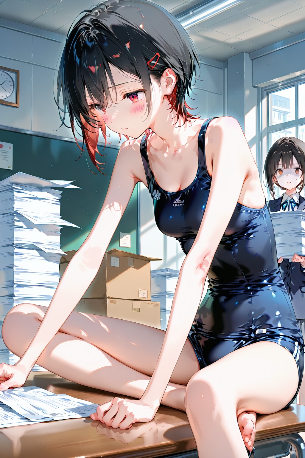やばい、あんなカッコで仕事してる…誰か助けてあげて(￣ロ￣lll)