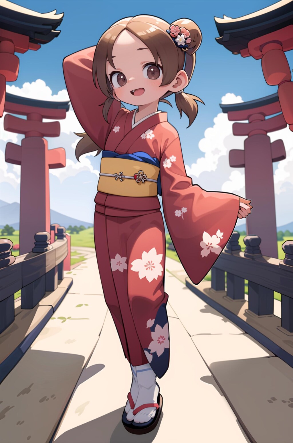 jinja,sakura,fujisan
