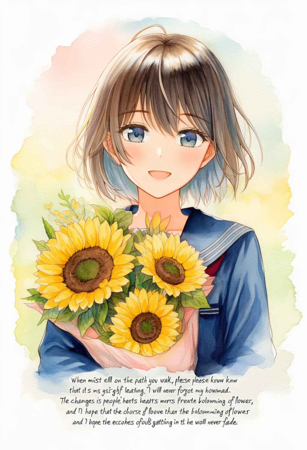 君に向日葵の花束を