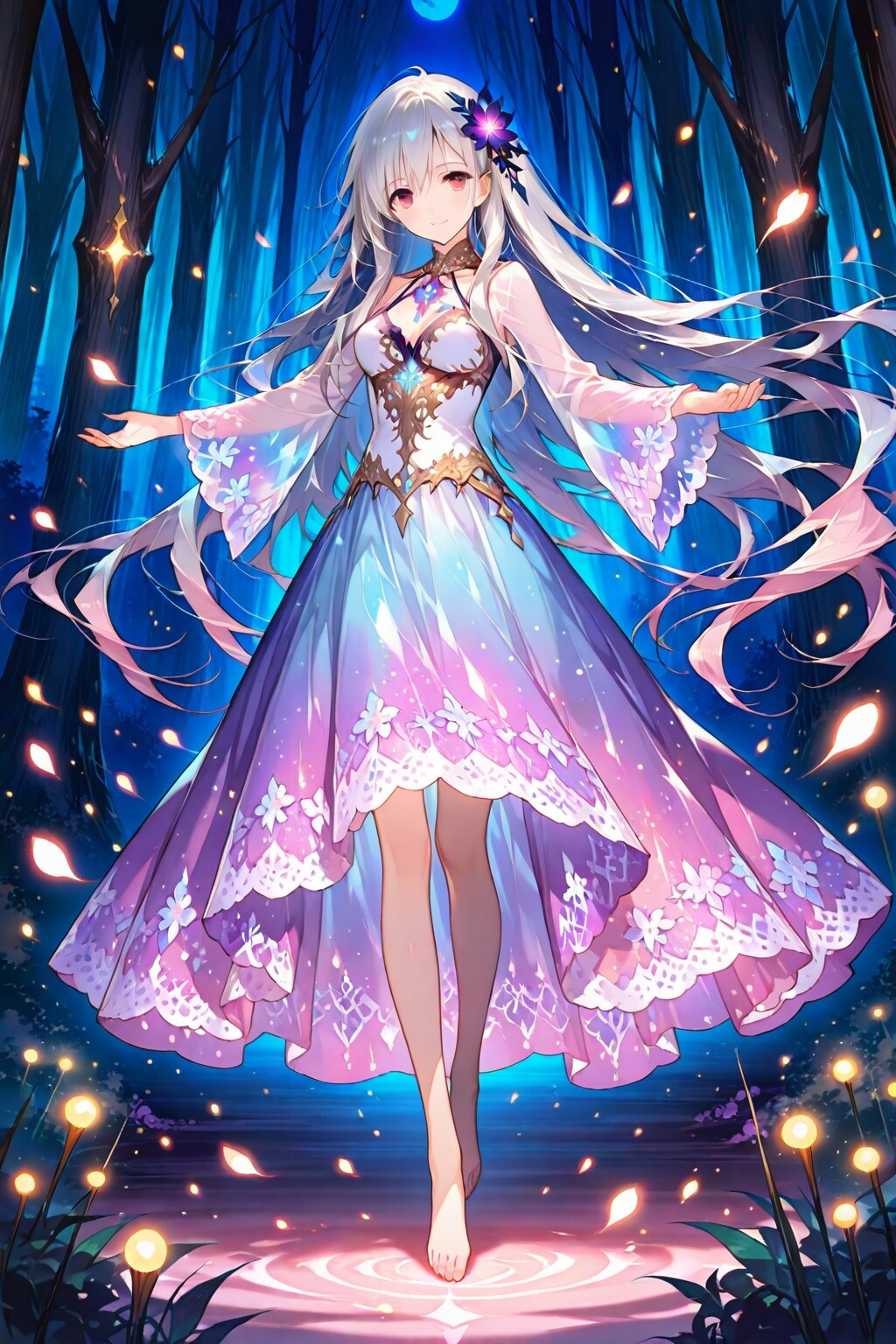 沈黙の舞踏、夜の詩 | の人気AIイラスト・グラビア