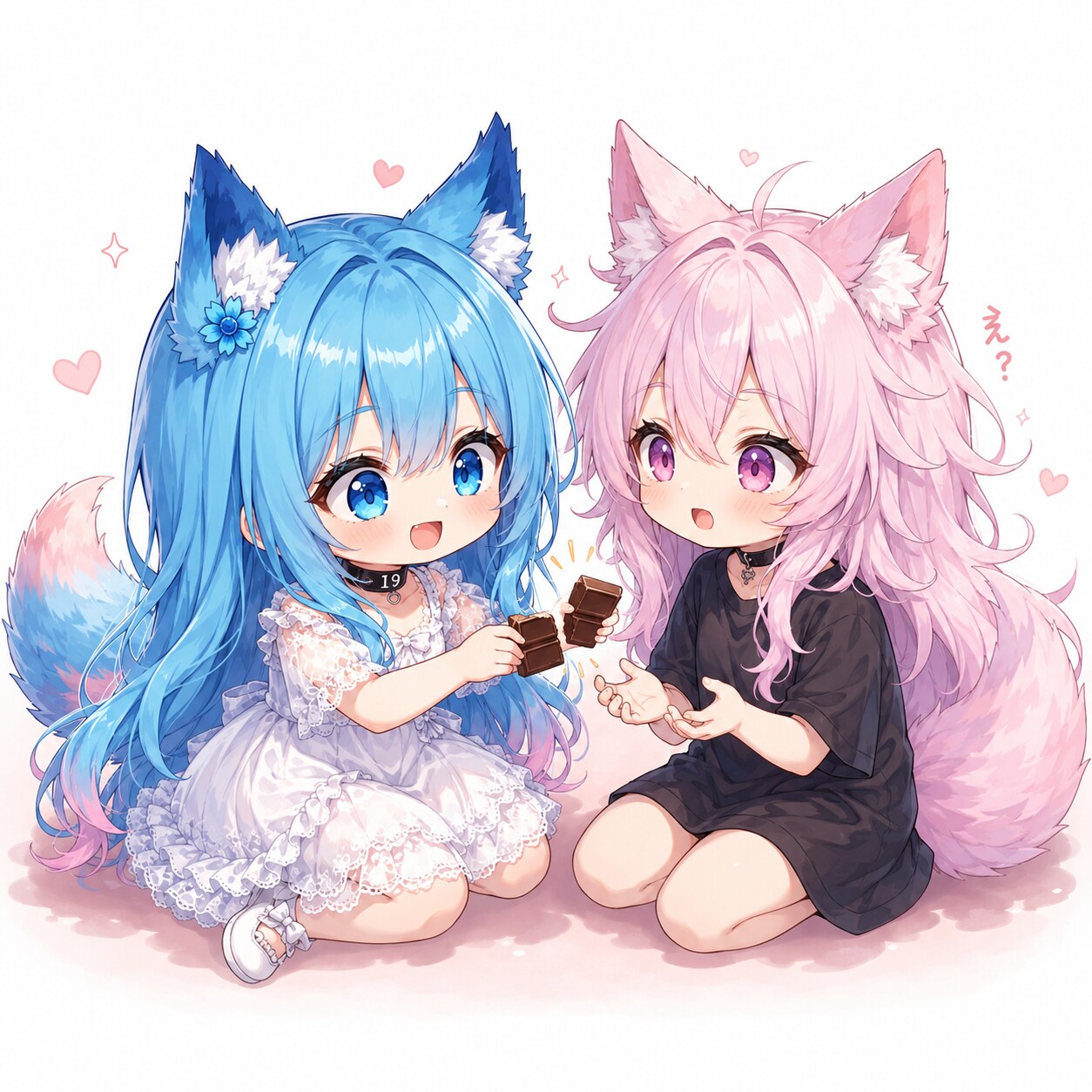 はんぶんこ、ね！