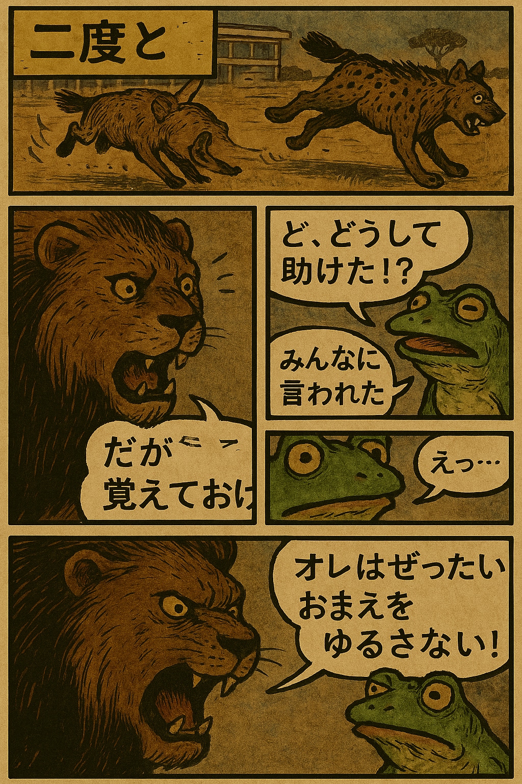 サバンナでくにへかえろうとした