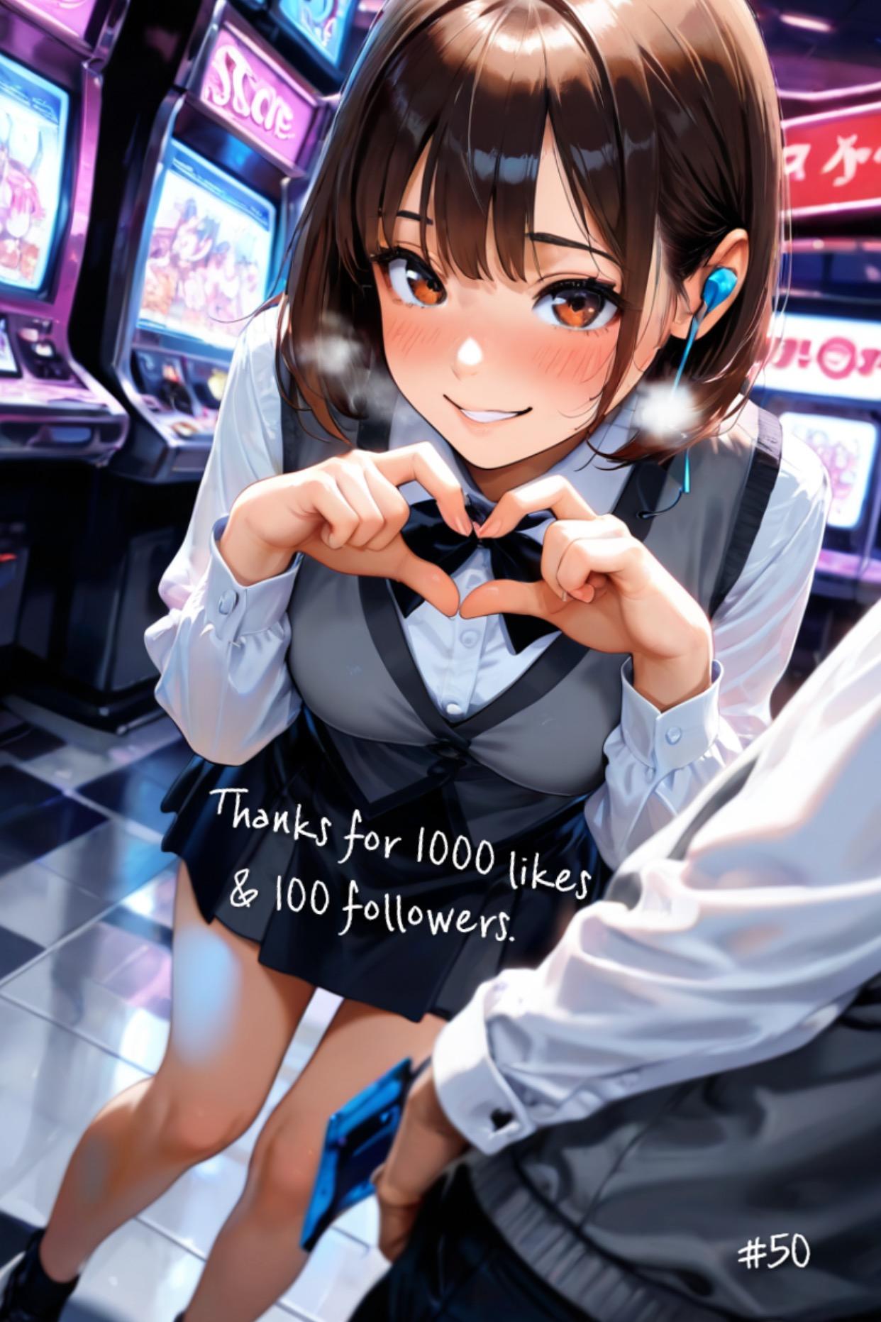 1,000いいね & 100フォロワー感謝