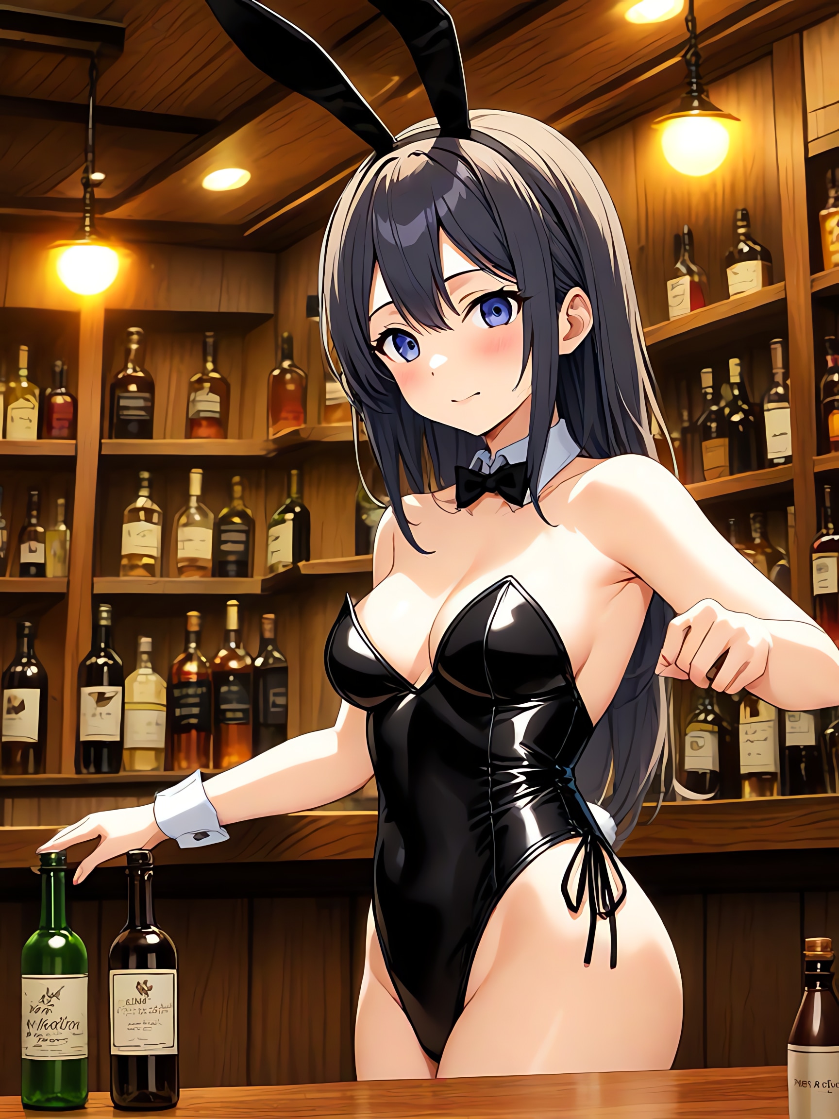 バーのバニーガール