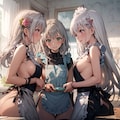 えっちな銀髪ファミリー♡ 4枚目