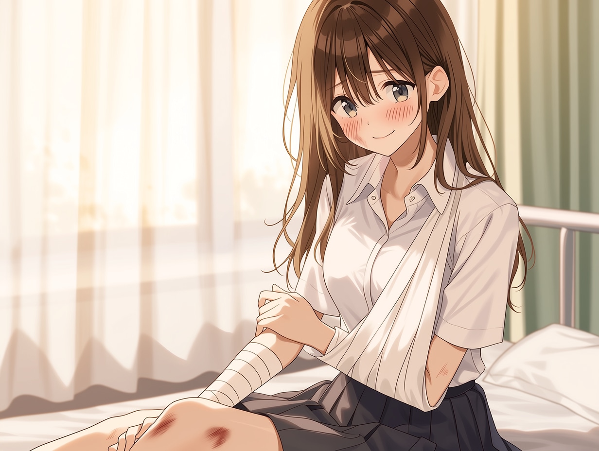 あれは無謀だったかな（１）保健室 | の人気AIイラスト・グラビア