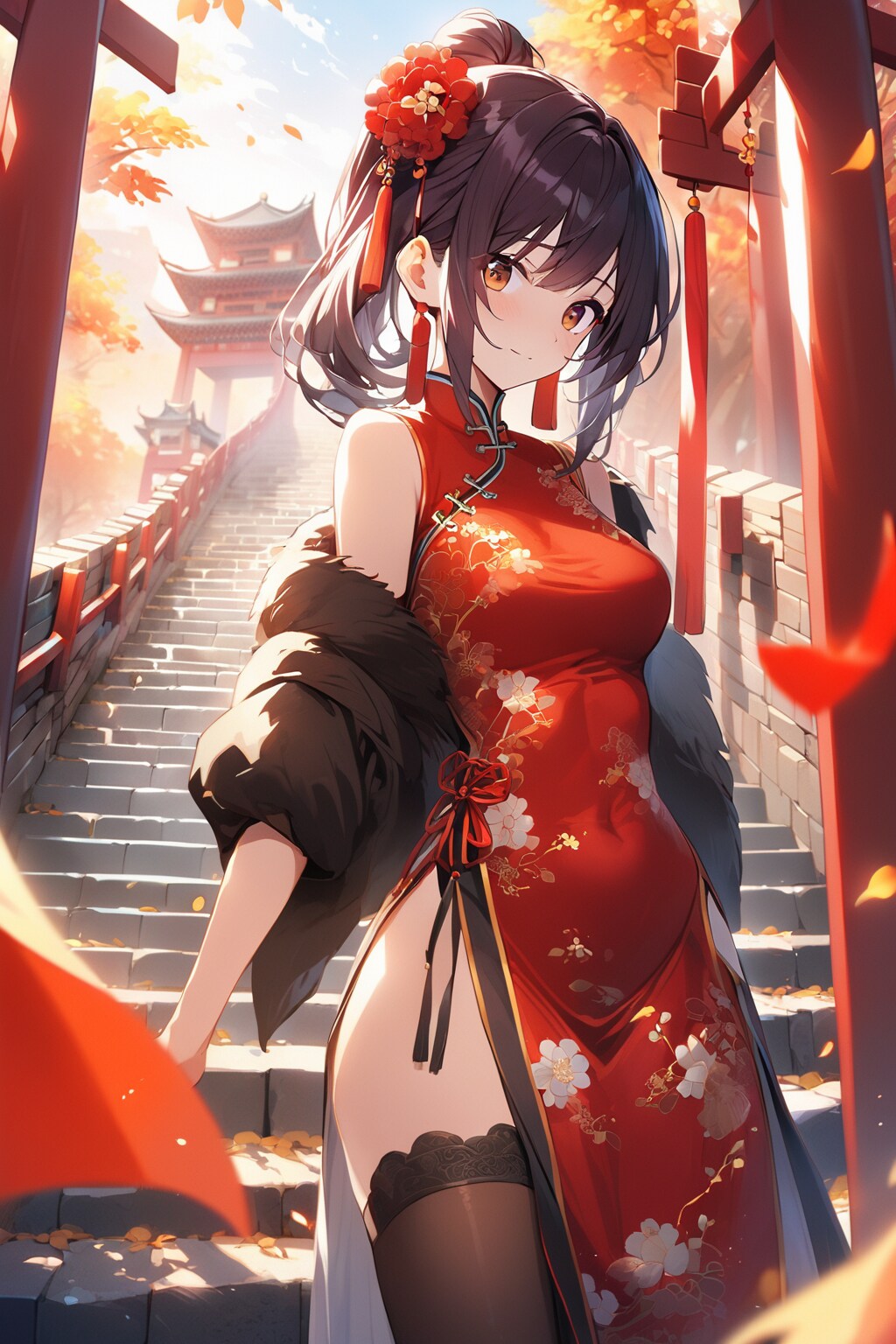 チャイナドレス少女20240505