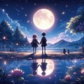 名月や池をめぐりて夜もすがら 2枚目