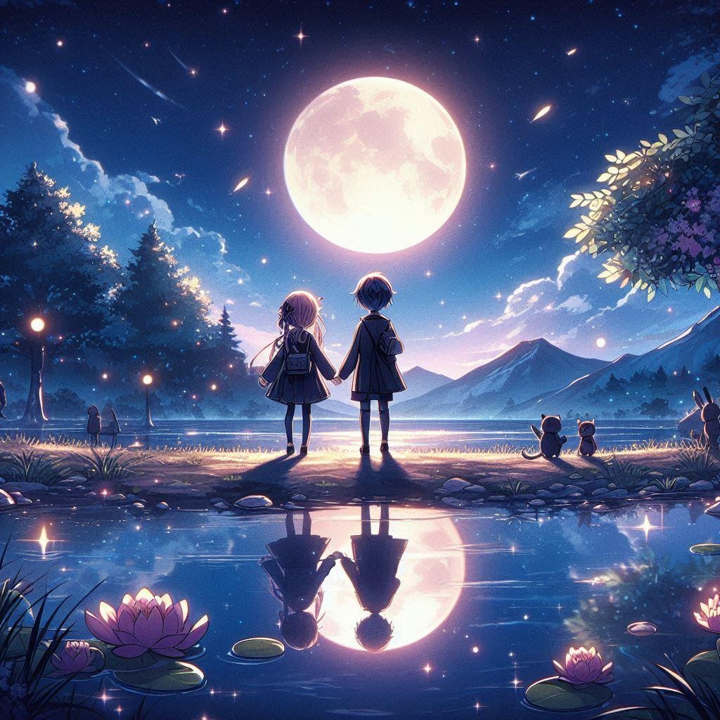 名月や池をめぐりて夜もすがら