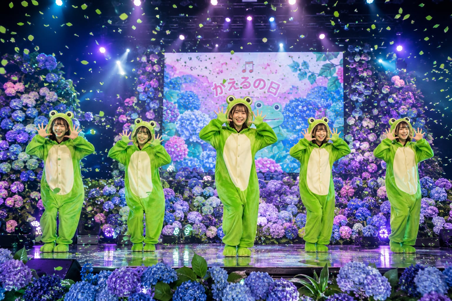 カエルの日のライブステージ