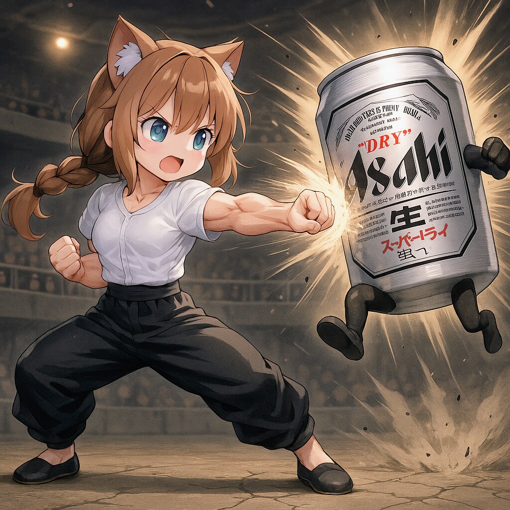 発勁を使う小さな女の子