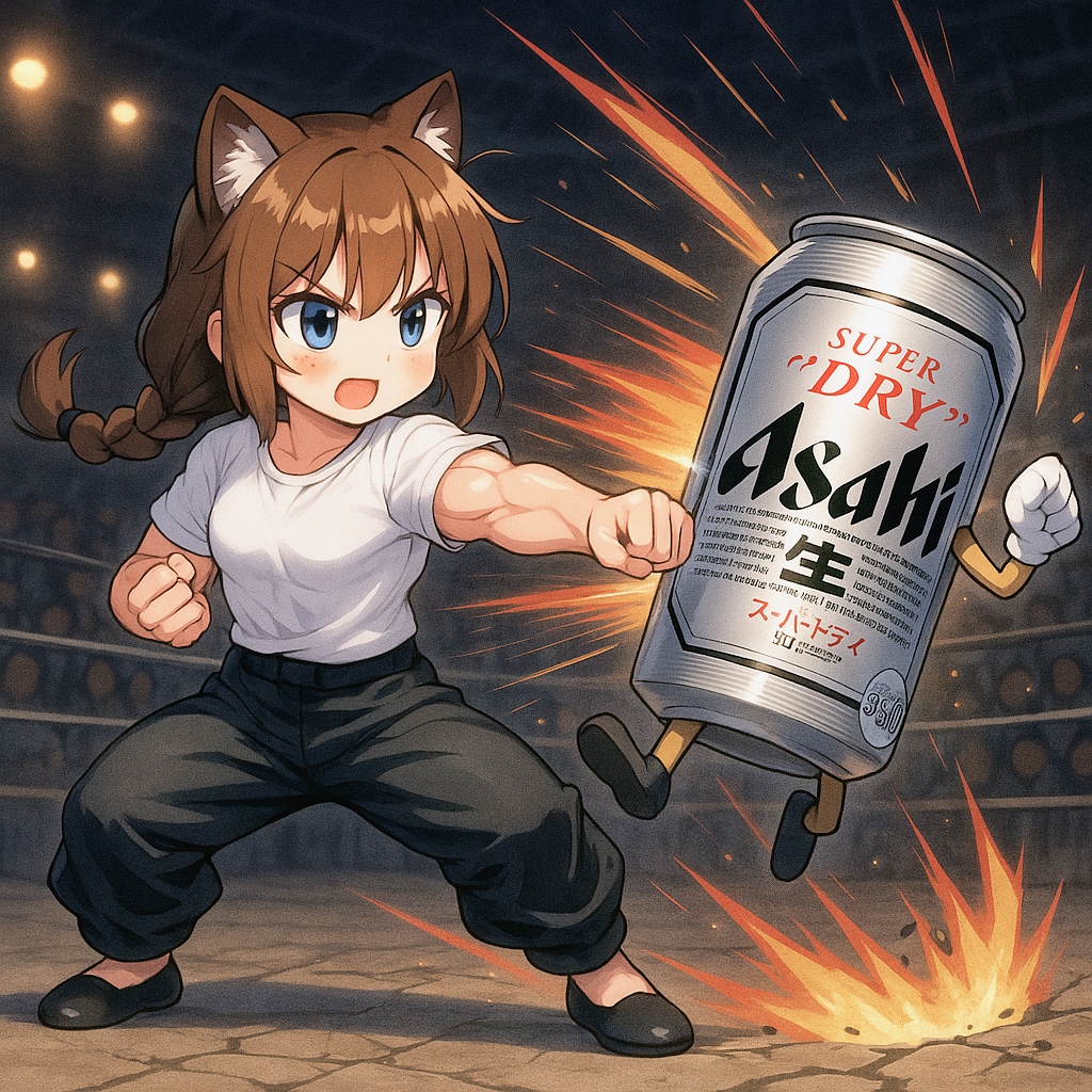 発勁を使う小さな女の子