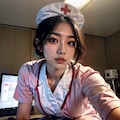 黒髪ナース 3枚目