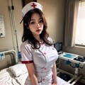 黒髪ナース 2枚目