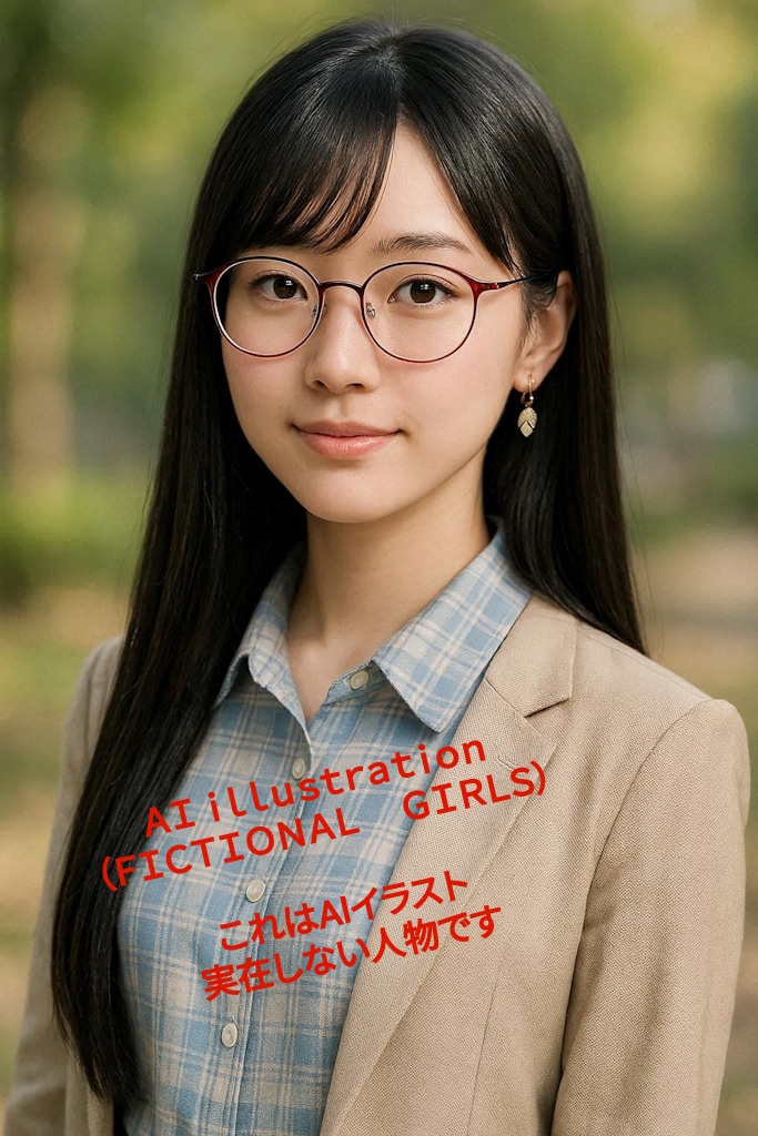 伊達メガネのロングヘア美少女 | の人気AIイラスト・グラビア