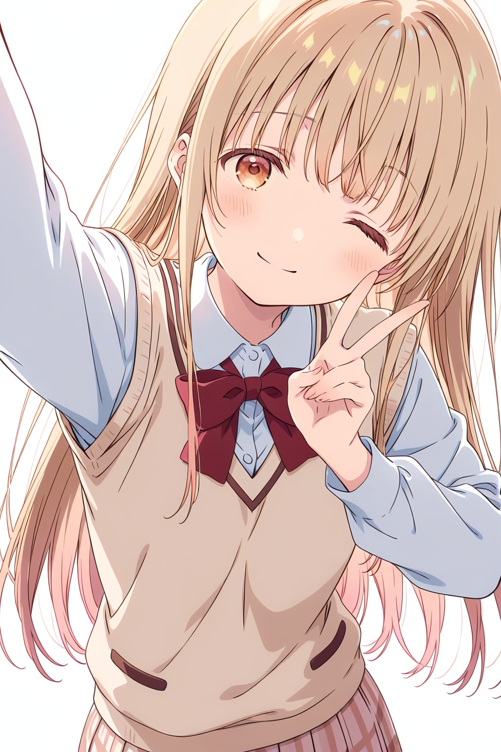 自撮りをする天使様