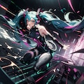 サイバーパンク　miku 3枚目