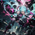 サイバーパンク　miku 4枚目