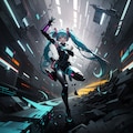 サイバーパンク　miku 11枚目