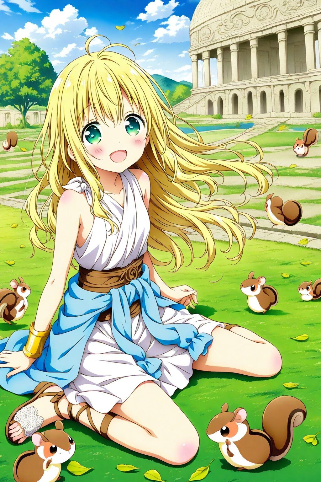 リスと女の子